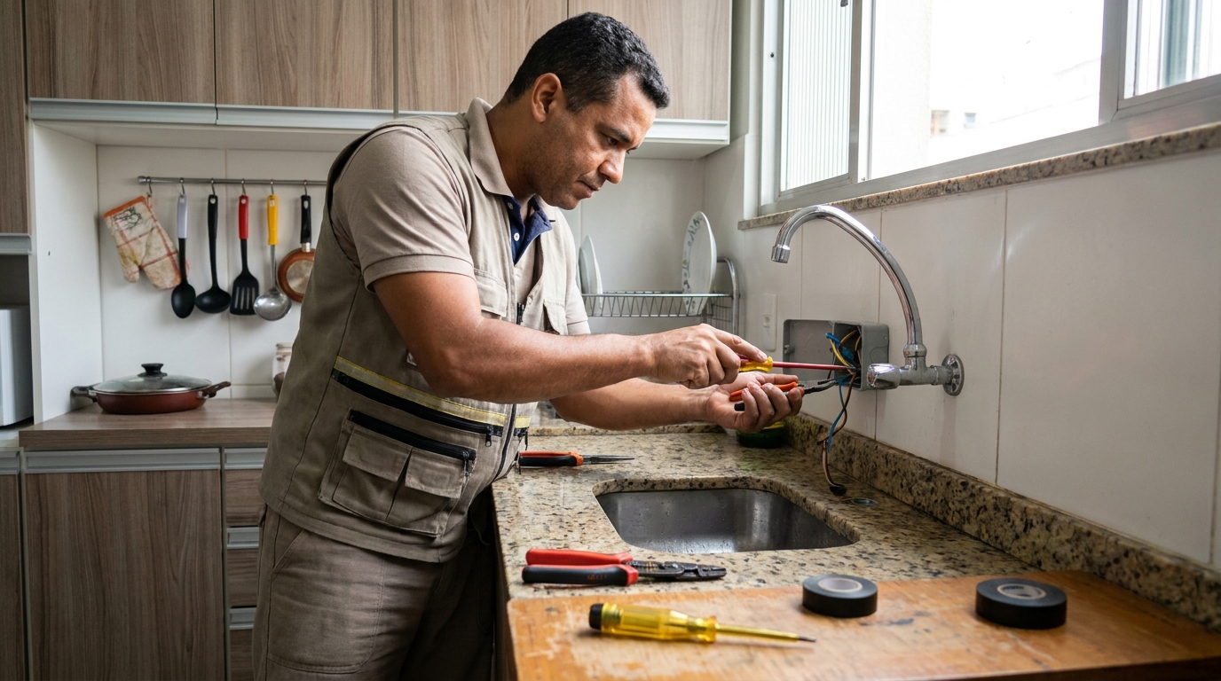 Instalação em Cozinha ou Área Gourmet em Belém‑PA